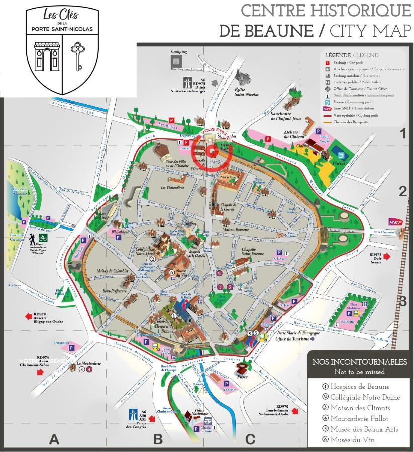 Les Cles De La Porte Saint-Nicolas - Parking - Centre Beaune  Exterior photo